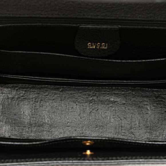 Gucci Bamboo Handbag/Shoulder Bag 2WAY 000 926 0633 Black Leather Women's GUCCI - Picture 8 of 13